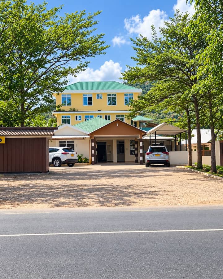 Khusho Health Center building seen from the main road in Korogwe
